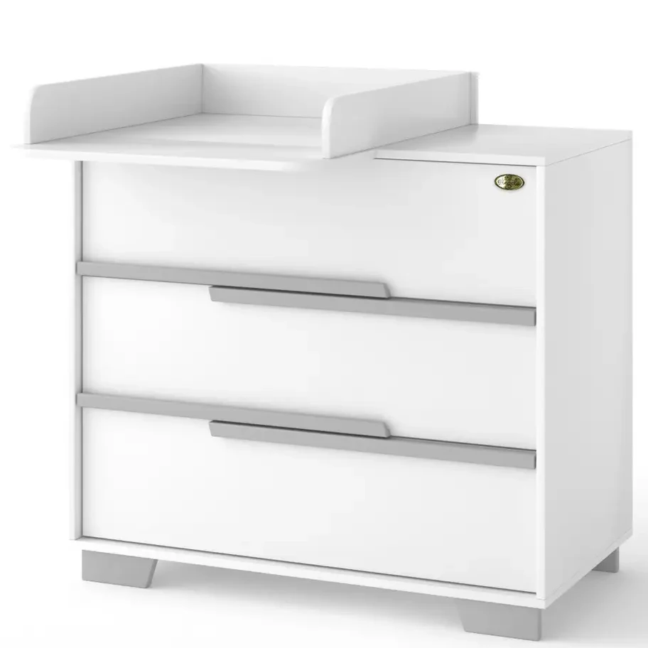 Комод-пеленатор Angelo Loft white-grey